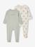 Set van 2 pyjama's baby met opening aan de achterkant saliegroen - vertbaudet enfant 