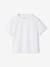 Set van 3 effen t-shirts voor meisjes ecru+lichtroze - vertbaudet enfant 