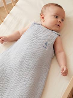 Linnengoed en decoratie-Baby beddengoed-Trappelzakken-Zomerslaapzak zonder voering in biologisch katoenen gaas*, personaliseerbaar 