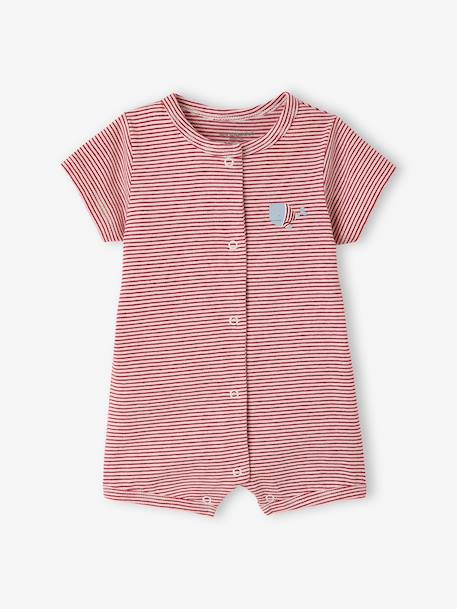 Set van 2 combishorts van biologisch katoen rood - vertbaudet enfant 