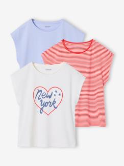 Meisje-Set van 3 Basics meisjesshirts met korte mouwen