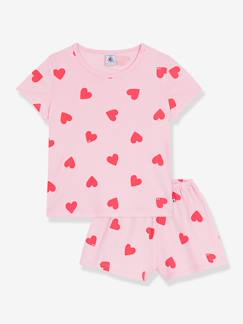 -Pyjama short slipjes for girls met hartjesprint
