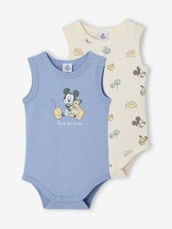 Baby-Body-Set van 2 body's voor babyjongens zonder mouwen