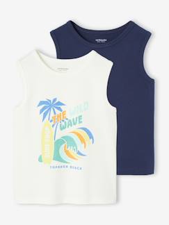 Jongens-T-shirt, poloshirt, souspull-Set van 2 hemdjes voor jongens