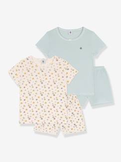 Meisje-Set van 2 pyjama's van bedrukte katoen PETIT BATEAU