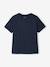Set van 3 T-shirt met korte mouwen amandelgroen+karamel+marineblauw+pecannoot+petrolblauw+saliegroen - vertbaudet enfant 