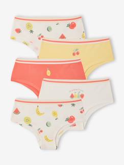 -Set van 5 shorty's met fruitprint
