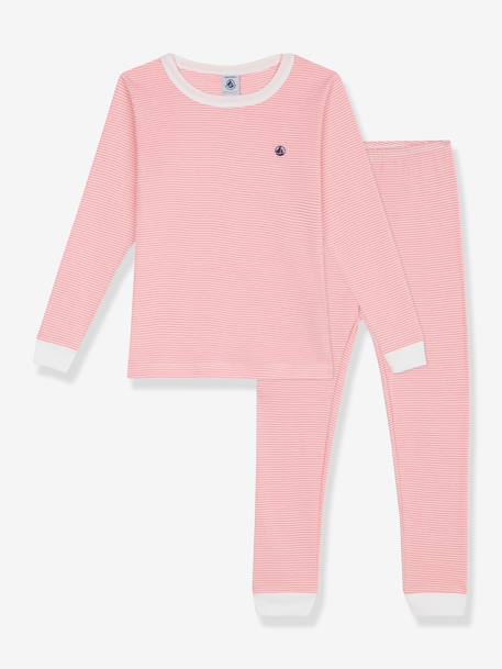 Pyjama kinderkatoen PETIT BATEAU rozen - vertbaudet enfant 
