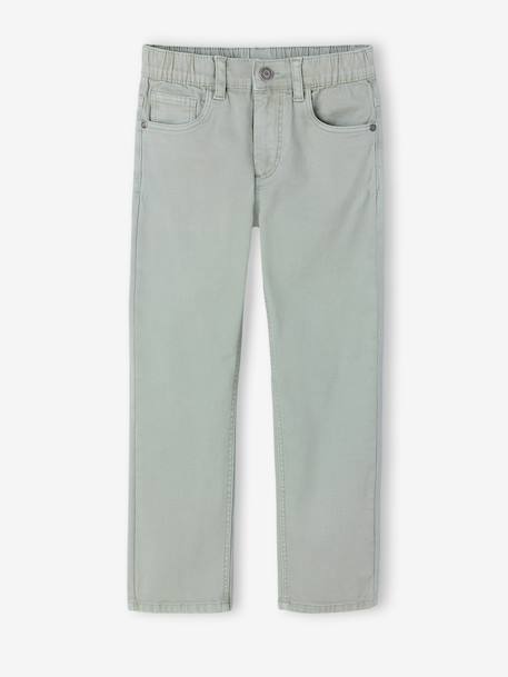 Onverwoestbare jongensbroek die makkelijk aan te trekken is beige+kaki+nachtblauw+saliegroen - vertbaudet enfant 