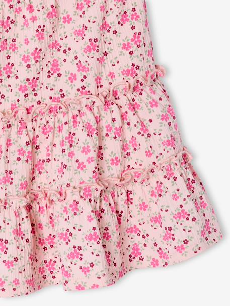 Meisjes rok short van jersey ecru+lichtroze - vertbaudet enfant 