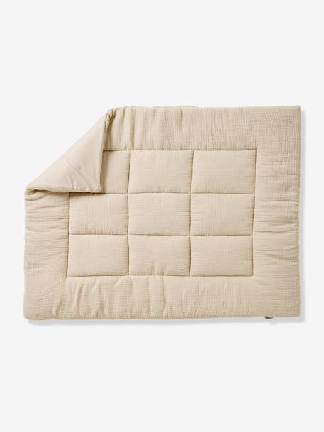 Effen bi-materiaal vloermat / boxkleed indigoblauw+okergeel+olijf+taupe+terracotta+vanille - vertbaudet enfant 