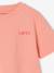 Effen Basics meisjesshirt met korte mouwen abrikoos+rood+snoepjesroze - vertbaudet enfant 