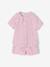 Pyjama 2-delige meisjes biologisch katoen roze (poederkleur) - vertbaudet enfant 