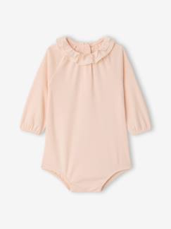 -Body baby meisjes kraag met ruches lange mouwen