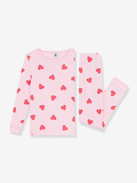 Kinderpyjama met hartjes PETIT BATEAU rozen - vertbaudet enfant 