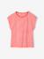 Set van 3 Basics meisjesshirts met korte mouwen bleekblauw+grijsblauw+roze (poederkleur) - vertbaudet enfant 