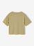 T-shirt met korte mouwen voor meisjes Ha ecru+kaki - vertbaudet enfant 