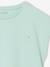 Effen Basics meisjesshirt met korte mouwen blauwgroen+ecru+marineblauw+snoepjesroze - vertbaudet enfant 