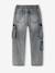 Denim loose battle jongensbroek denimgrijs+gebleekt denim - vertbaudet enfant 