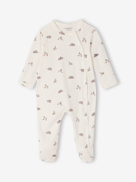 Set van 2 babyslaappakjes voor pasgeborenen gemêleerd grijs - vertbaudet enfant 