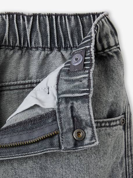 Denim loose battle jongensbroek denimgrijs+gebleekt denim - vertbaudet enfant 