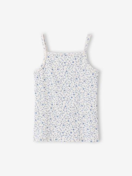 Set van 3 hemdjes met ribbels voor meisjes ecru - vertbaudet enfant 