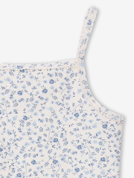 Set van 3 hemdjes met ribbels voor meisjes ecru - vertbaudet enfant 