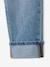 Rechte jeans voor jongens met omslag ongewassen denim+stone - vertbaudet enfant 