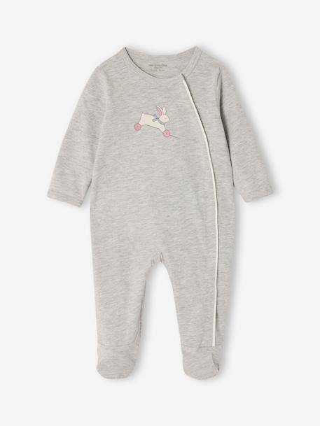 Set van 2 babyslaappakjes voor pasgeborenen gemêleerd grijs - vertbaudet enfant 