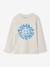 T-shirt voor jongens met print gemêleerd wit+grijsblauw+marineblauw - vertbaudet enfant 
