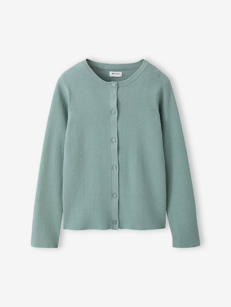 Vest meisje marineblauw+saliegroen - vertbaudet enfant 