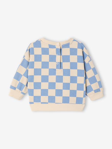 Baby sweater voor jongens 'Team Soleil' grijsblauw - vertbaudet enfant 