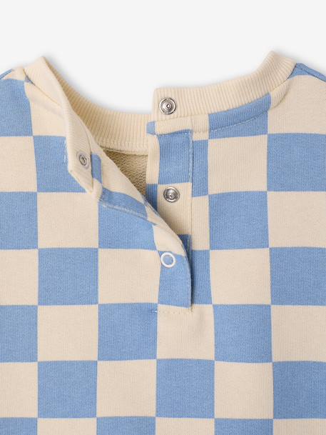 Baby sweater voor jongens 'Team Soleil' grijsblauw - vertbaudet enfant 