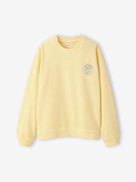 Sweater voor jongens 'Just Chill' lichtgeel - vertbaudet enfant 