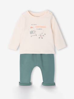 -Babyset T-shirt + molton broek 