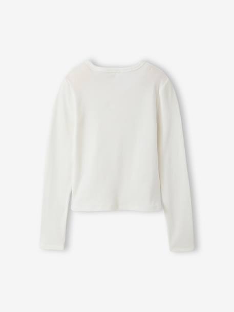 T-shirt met lange mouwen ecru - vertbaudet enfant 