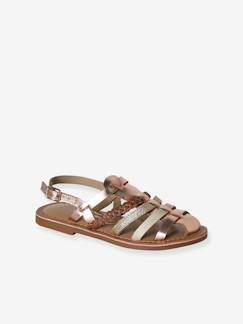 -Leren kindersandalen met bandjes