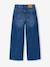 Wijde broek denim voor meisjes denimgrijs+lichtblauw+middenblauw - vertbaudet enfant 