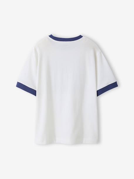 T-shirt met korte mouwen met fotoprint wit - vertbaudet enfant 