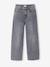 Wijde broek denim voor meisjes denimgrijs+lichtblauw+middenblauw - vertbaudet enfant 