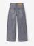 Wijde broek denim voor meisjes denimgrijs+lichtblauw+middenblauw - vertbaudet enfant 