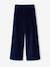 Wijde broek fluweel / velours marineblauw - vertbaudet enfant 