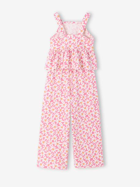Set broek hemdje bloemen oudroze - vertbaudet enfant 