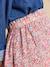 Lange rok met elastische taille en bloemenmotief meerkleurig - vertbaudet enfant 