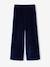 Wijde broek fluweel / velours marineblauw - vertbaudet enfant 