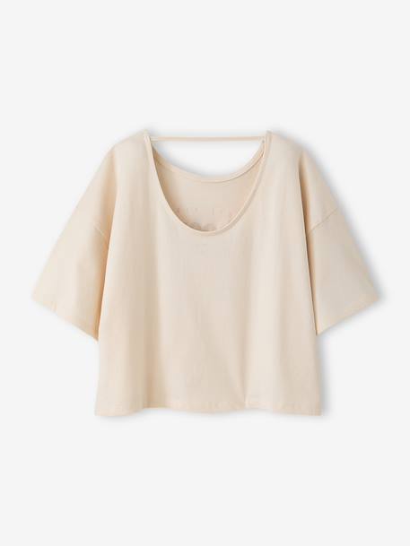 T-shirt met korte mouwen vanille - vertbaudet enfant 