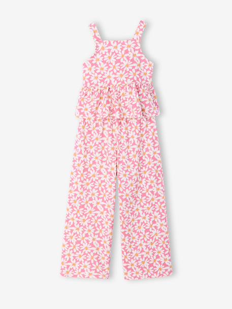 Set broek hemdje bloemen oudroze - vertbaudet enfant 