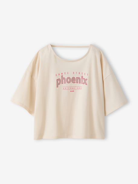 T-shirt met korte mouwen vanille - vertbaudet enfant 