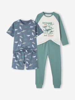 -Set van 2 pyjama's voor jongens van katoen