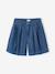 Meisjesset short top in lichte denim middenblauw - vertbaudet enfant 